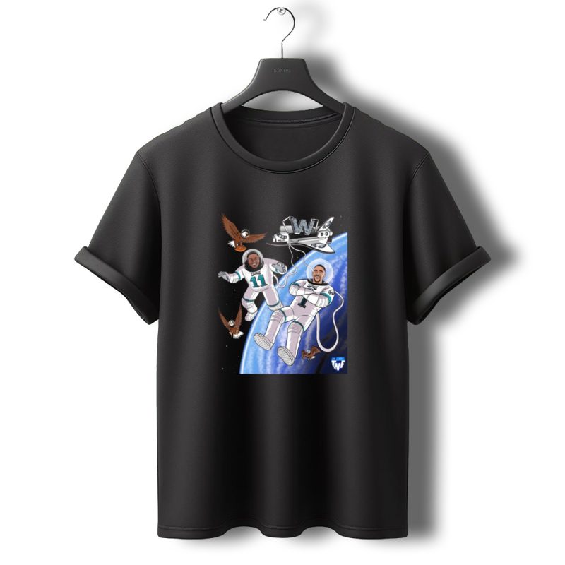Aj Brown Flying High Baby Eagles Tnf 8 0 Space Victory T Shirt T Shirt 0 1