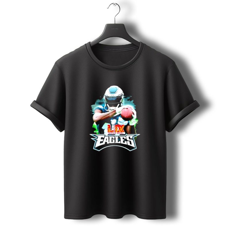 Aj Brown Super Bowl Lix Eagles Football T Shirt T Shirt 0 1