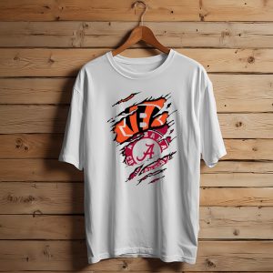 Alabama Crimson Tide Cincinnati Bengals Rip Claw T-Shirt
