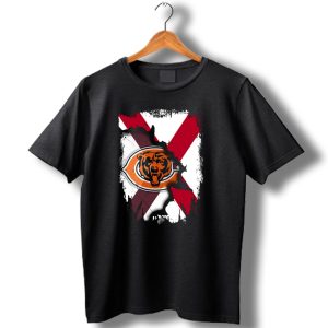 Alabama State Flag With Chicago Bears T Shirt