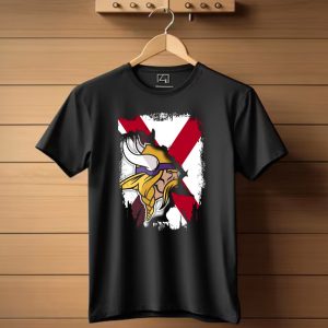 Alabama Vikings United With Crossed Flag T Shirt