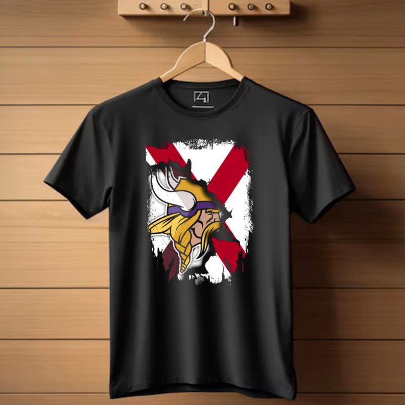 Alabama Vikings United With Crossed Flag T Shirt 1 T Shirt 1