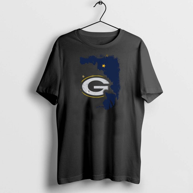 Alaska And Packers United With Green Bay Logo And Stars T Shirt 1 1 T Shirt 1 1 1