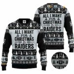 All I Want For Christmas Is Raiders Ugly Christmas Sweater