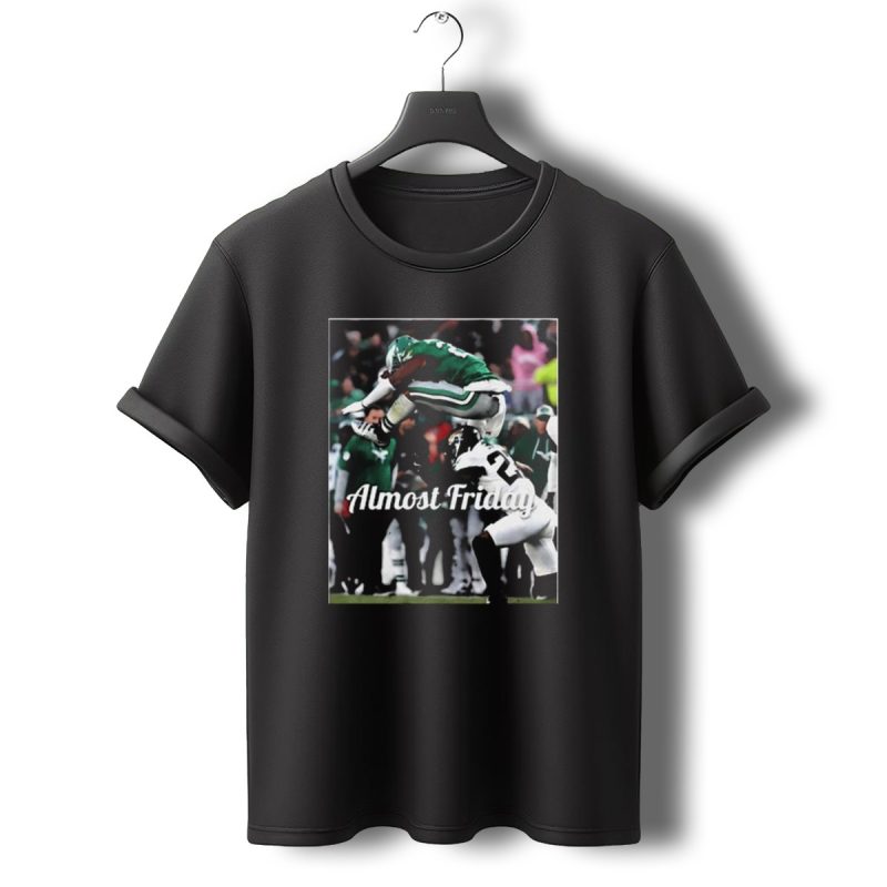 Almost Friday Saquon Barkley Hurdle Over Philadelphia Eagles T Shirt T Shirt 0 1