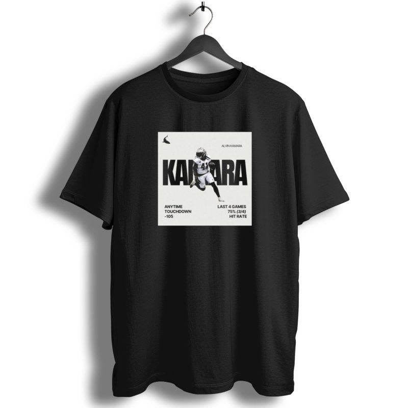 Alvin Kamara New Orleans Saints Anytime Touchdown 105 Last 4 Games 75 Hit Rate T Shirt 1 T Shirt 1