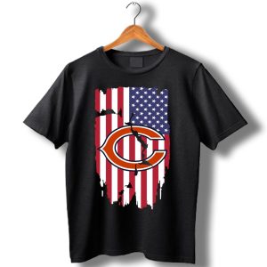 American Flag Chicago Bears 4Th Of July T-Shirt