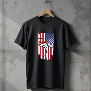 American Flag Denver Broncos 4th of July T-Shirt