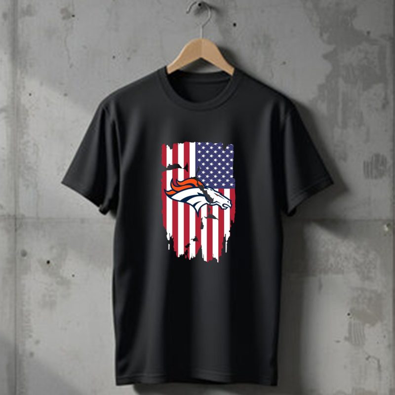 American Flag Denver Broncos 4Th Of July T Shirt T Shirt 1