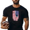American Flag New England Patriots T-Shirt 4Th Of July T-Shirt - Image 2