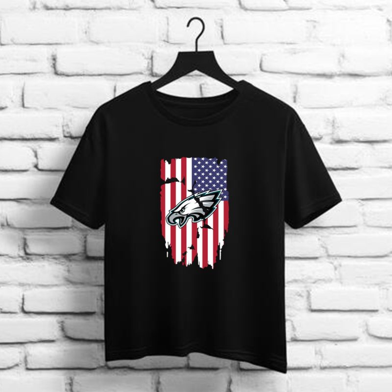American Flag Philadelphia Eagles Shirt 4Th Of July T Shirt 1 1