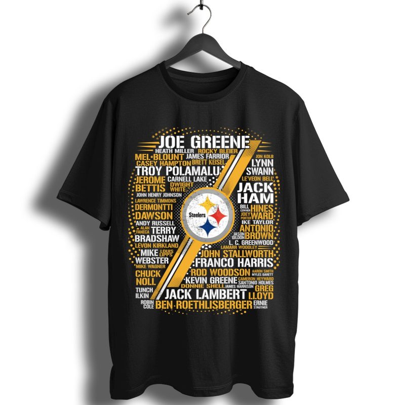 American Football All Players Team Pittsburgh Steelers Shirt T Shirt 1
