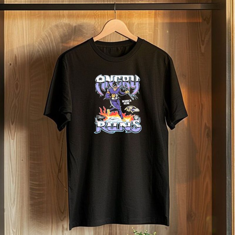 Angry Runs Baltimore Ravens Derrick Henry Good Morning Football Nfl T Shirt 1 T Shirt 1