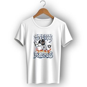 Angry Runs Raiders Bo Jackson Fire And Shield T-Shirt