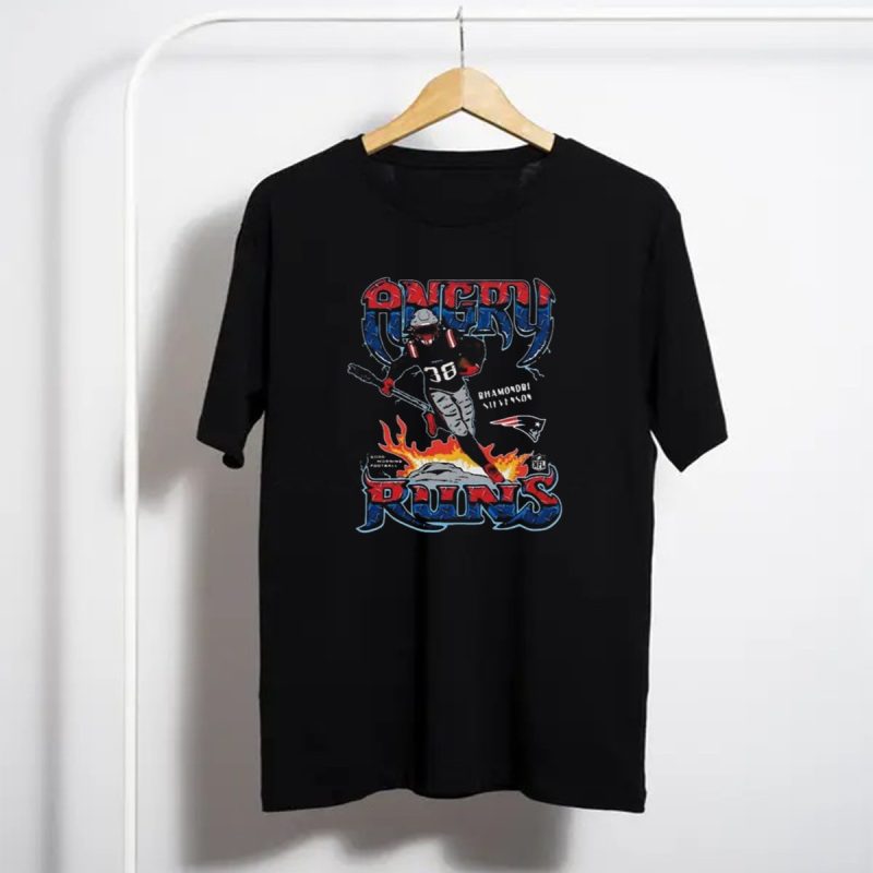Angry Runs Rhamondre Stevenson Patriots Football Nfl Iconic T Shirt T Shirt 1