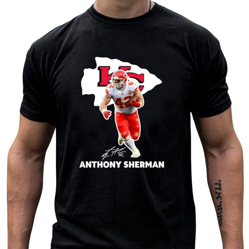 Anthony Sherman Kansas City Chiefs 42 Football Player Image T Shirt T Shirt 1 1