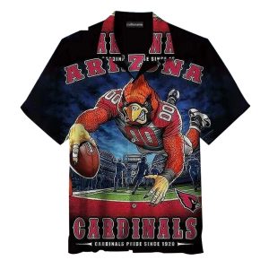 Arizona Cardinals Aggressive Mascot Hawaiian Shirt