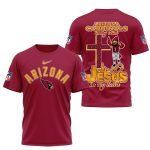 Arizona Cardinals And Jesus In My Heart AOP T Shirt