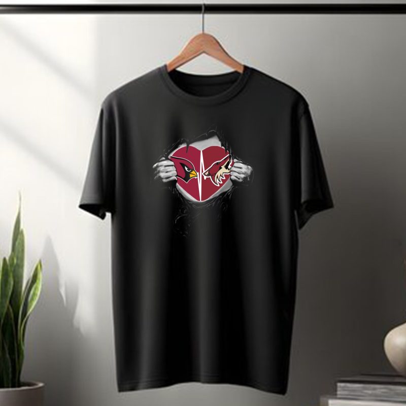 Arizona Cardinals Arizona Coyotes Heart T Shirt 1 T Shirt 1