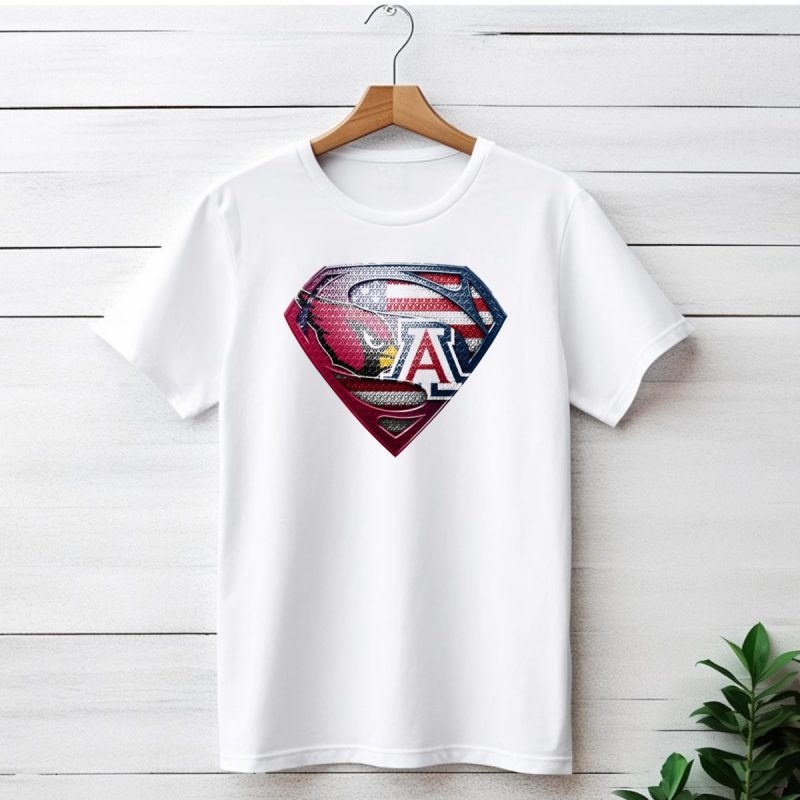 Arizona Cardinals Arizona Wildcats American Flag Shield T Shirt 1 T Shirt 1