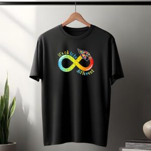 Arizona Cardinals Autism Awareness Infinity Symbol Its Ok To Be Different T-Shirt