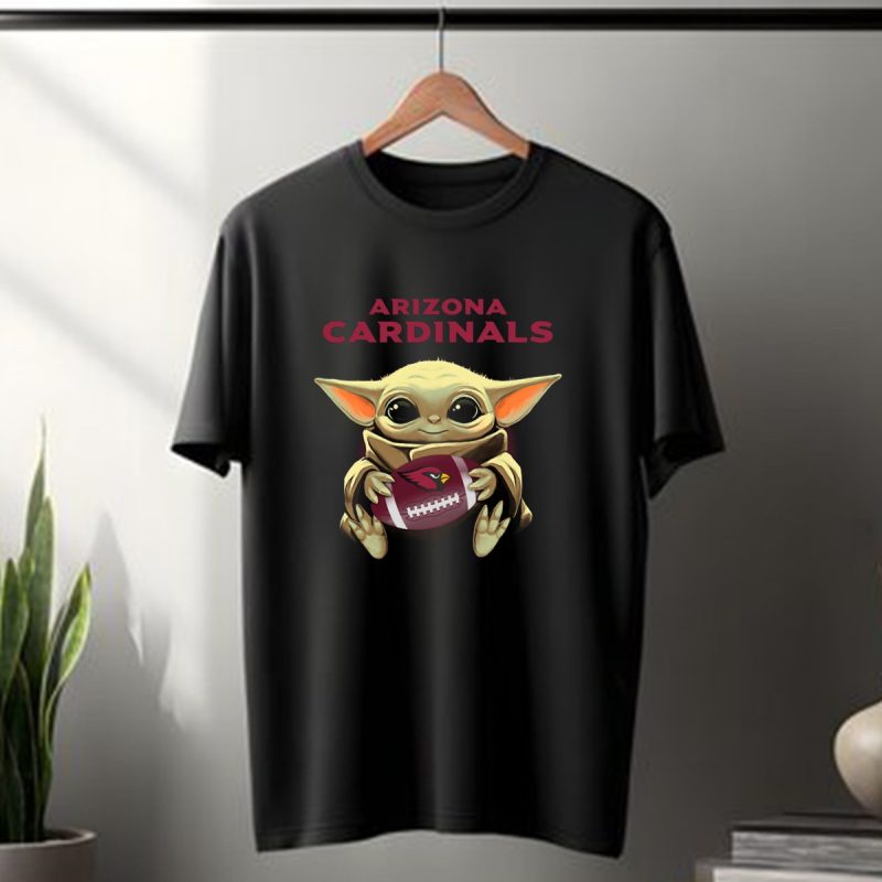 Arizona Cardinals Baby Yoda Football Holder T Shirt 1 T Shirt 1