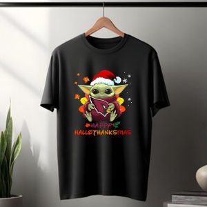Arizona Cardinals Baby Yoda Happy Hallothanksmas 505 L1PTT T-Shirt