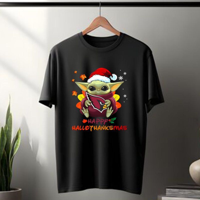 Arizona Cardinals Baby Yoda Happy Hallothanksmas 505 L1Ptt T Shirt 1 T Shirt 1