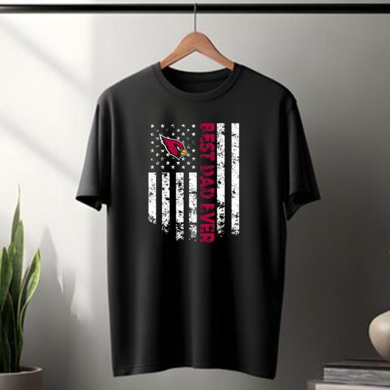 Arizona Cardinals Best Dad Ever Flag T Shirt 1 T Shirt 1