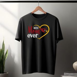Arizona Cardinals Best Mom Ever Heart T-Shirt