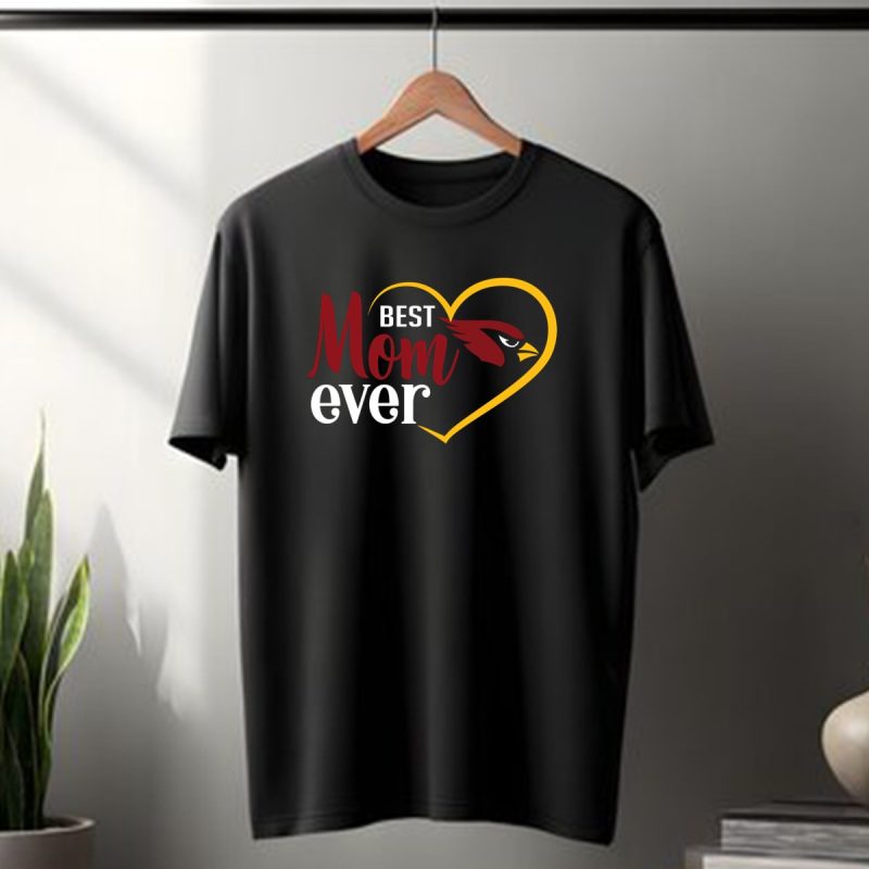 Arizona Cardinals Best Mom Ever Heart T Shirt 1 T Shirt 1