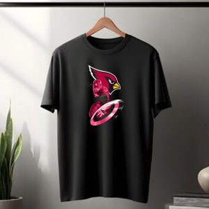 Arizona Cardinals Captain America Avengers Shield T-Shirt