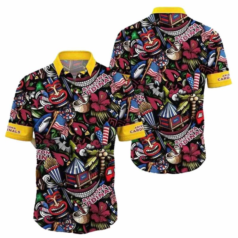 Arizona Cardinals Carnival Craze Hawaiian Shirt 1