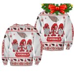 Arizona Cardinals Christmas Gnomes Ugly Sweater
