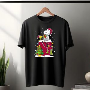 Arizona Cardinals Christmas Snoopy Holiday Festivities T-Shirt