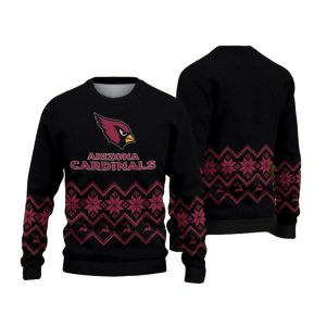 Arizona Cardinals Classic Logo Black Ugly Sweater