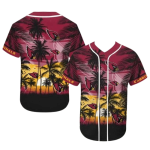 Arizona Cardinals Coconut Tropical Sunset Baseball Jersey