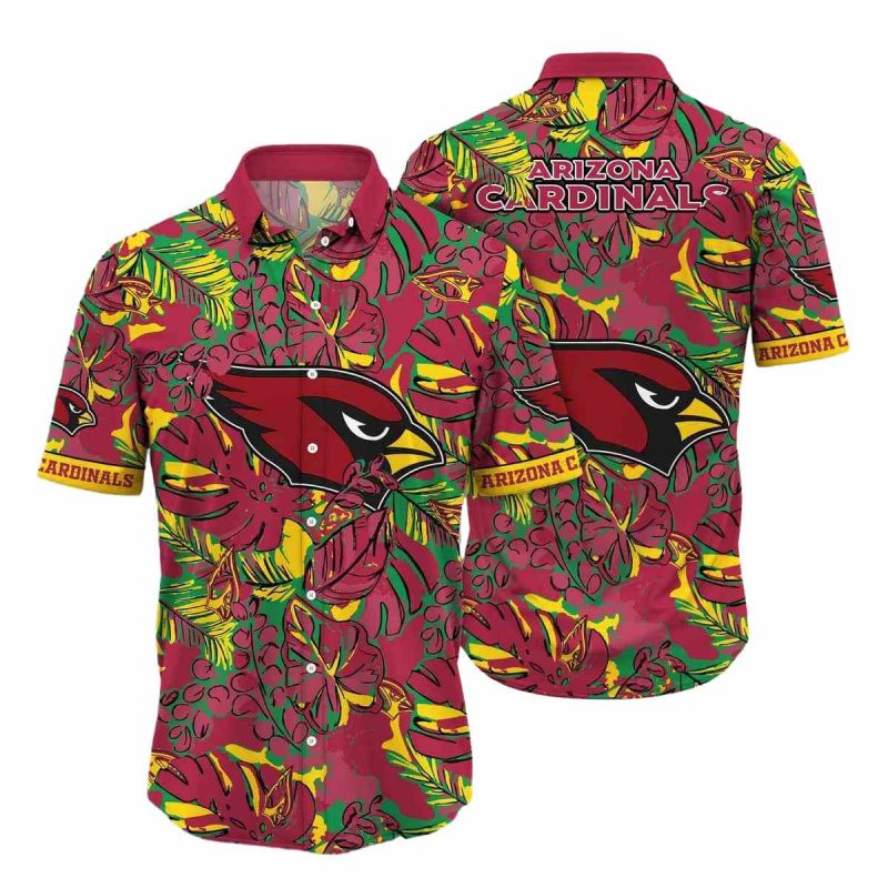 Arizona Cardinals Colorful Tropical Summer Hawaiian Shirt 1