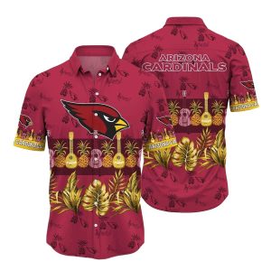 Arizona Cardinals Diverse Tropical Forest Hawaiian Shirt
