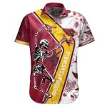 Arizona Cardinals Edgy Skeleton Hawaiian Shirt