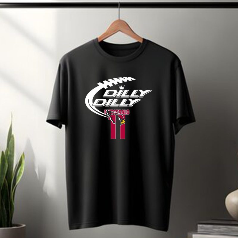 Arizona Cardinals Fitzgerald 11 Dilly Dilly Football T Shirt 1 T Shirt 1