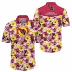 Arizona Cardinals Floral Bloom Hawaiian Shirt