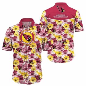 Arizona Cardinals Floral Bloom Hawaiian Shirt