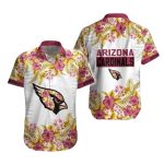 Arizona Cardinals Floral White Hawaiian Shirt For Fans