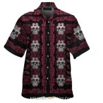 Arizona Cardinals Gothic Skull Hawaiian Shirt