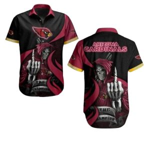 Arizona Cardinals Grim Reaper Hawaiian Shirt