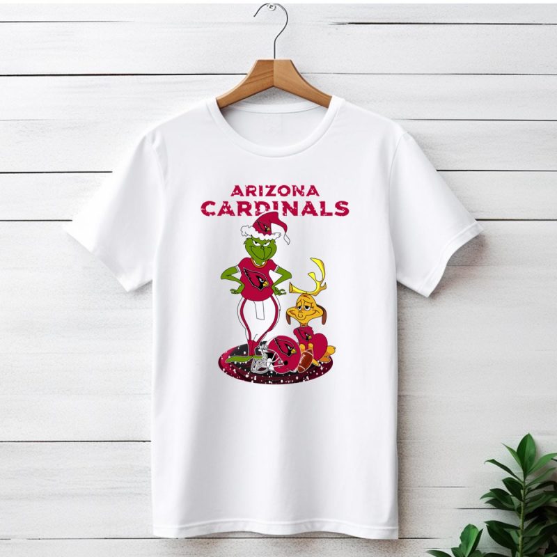 Arizona Cardinals Grinch Christmas Football Fun T Shirt 1 T Shirt 1
