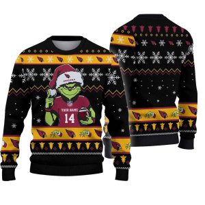 Arizona Cardinals Grinch Holiday Ugly Sweater