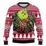 Arizona Cardinals Grinch Hug Christmas Tree Ugly Sweater