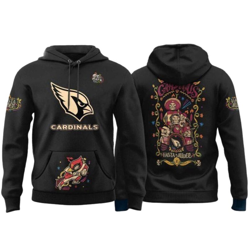 Arizona Cardinals Hasta La Muerte 2025 Aop Hoodie 1